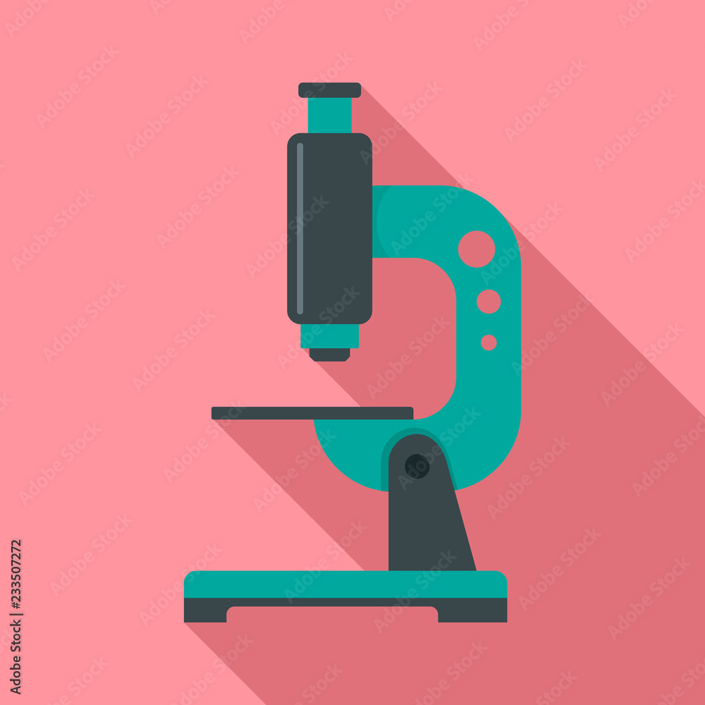 Aufkleber science microscope icon. flat illustration of science microscope vector icon for web design