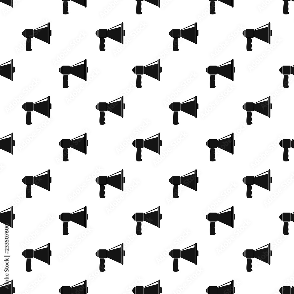 Poster small megaphone pattern seamless vector repeat geometric for any web design