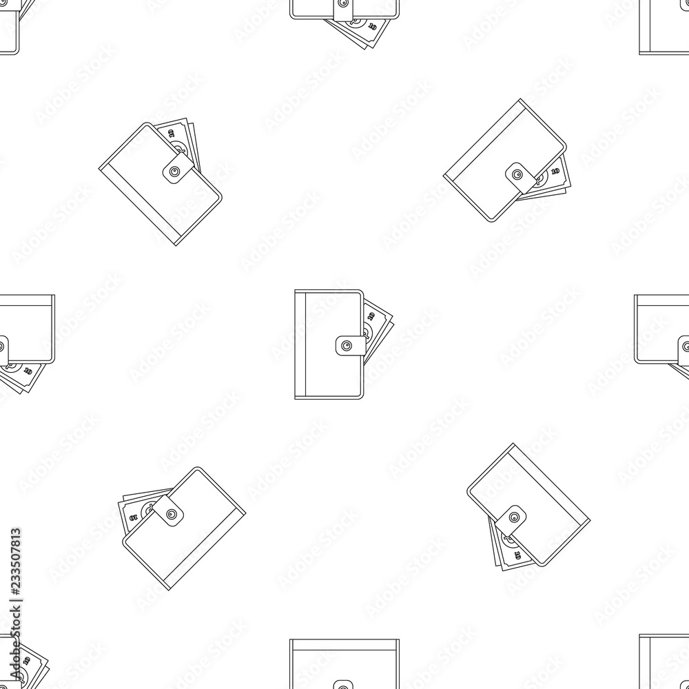 Poster purse pattern seamless vector repeat geometric for any web design