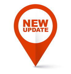 red vector banner new update