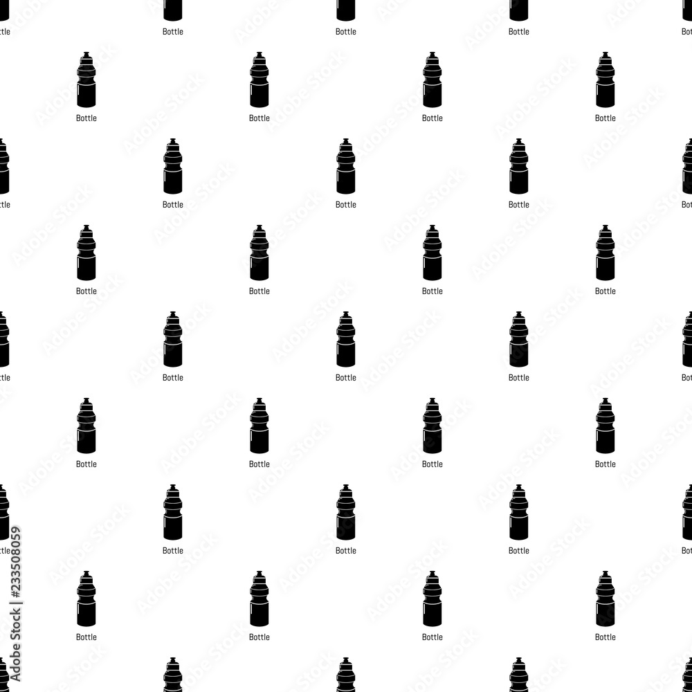 Poster sport bottle pattern vector seamless repeating for any web design
