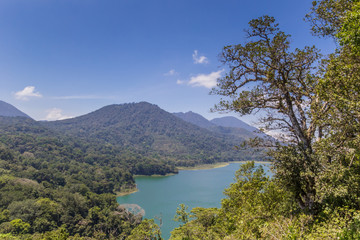 Buyan and Tambligan twin lakes on Bali, Indonesia