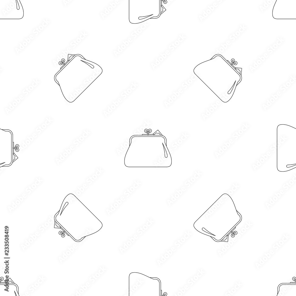 Poster small wallet pattern seamless vector repeat geometric for any web design
