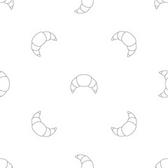 Croissant pattern seamless vector repeat geometric for any web design