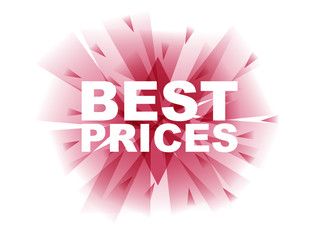 red vector banner best prices