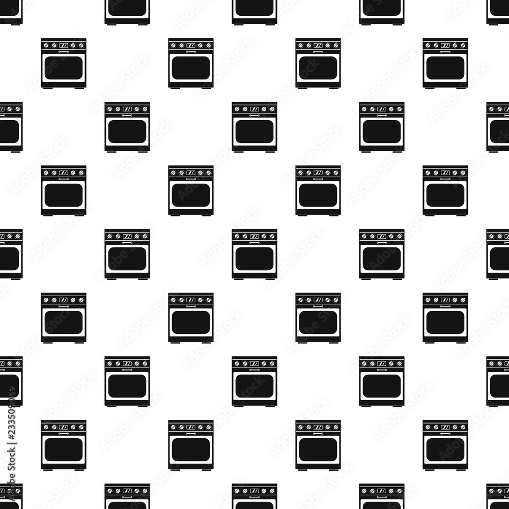 Poster domestic gas oven pattern seamless vector repeat geometric for any web design
