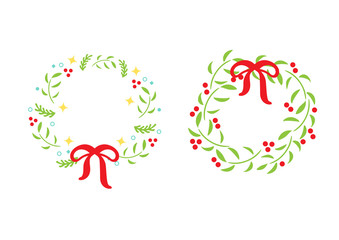 floral christmas decoration ornament frame vector