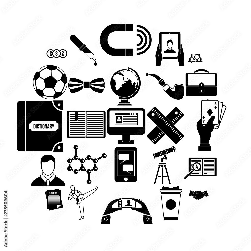 Poster classman icons set. simple set of 25 classman vector icons for web isolated on white background