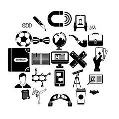Classman icons set. Simple set of 25 classman vector icons for web isolated on white background