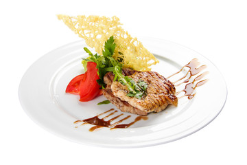 Pork medallions. Traditional Italian dish