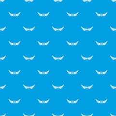 Fototapeta premium Shield wing pattern vector seamless blue repeat for any use