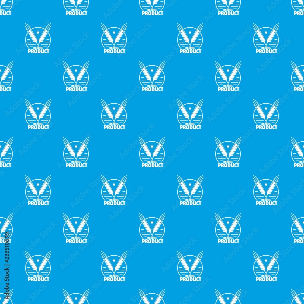 Aufkleber wheat pattern vector seamless blue repeat for any use