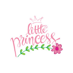 Little Princess. Modern calligraphy.