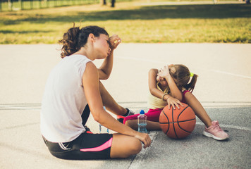 The basketball is sometimes a difficult sport.