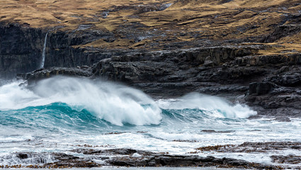 Brandung am den Färöer Inseln