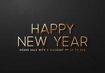Happy New Year Sale Banner