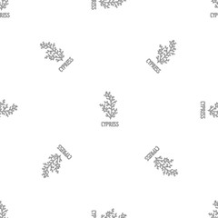 Cypress leaf pattern seamless vector repeat geometric for any web design