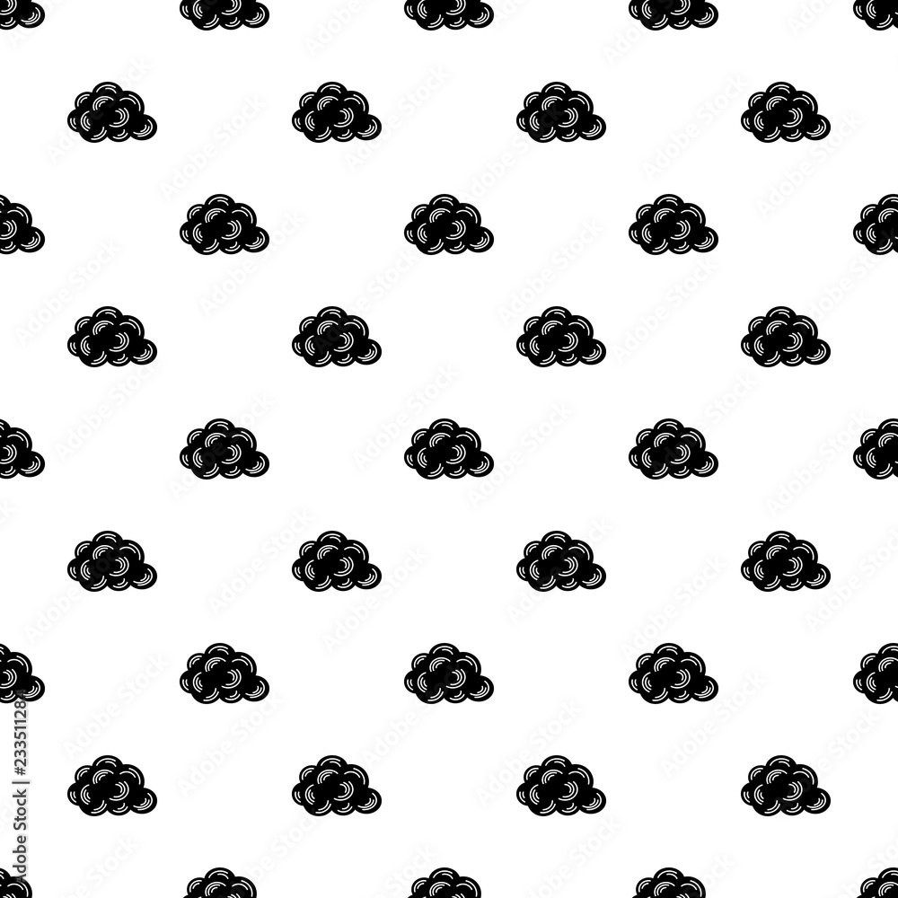 Poster cloud pattern vector seamless repeating for any web design