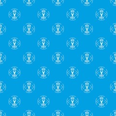 Crayfish pattern vector seamless blue repeat for any use