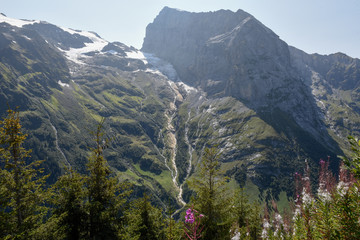 Obraz premium Mountain view at Furenalp over Engelberg on Switzerland