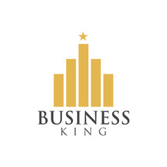 Business king graphic design template vector illustration