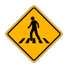 Pedestrian crossing sign