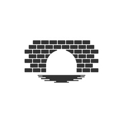 Bridge brick graphic design template vector illustration