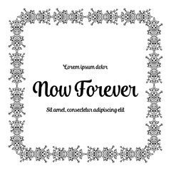 floral ornament for design invitations and cards