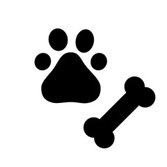 foot dog and bone - 233515882