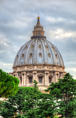 St. Peter's Basilica in Rome. The Vatican
