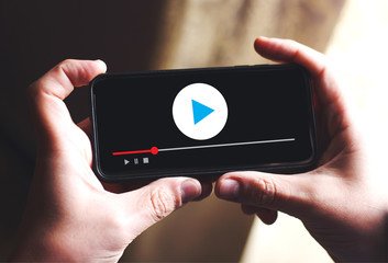 VIDEO MARKETING Audio Video , smart phone concept