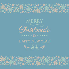 Christmas background with wishes and decorations. Vector.