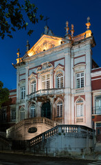 Fragment of Art Nouveau architecture style of Lisbon city