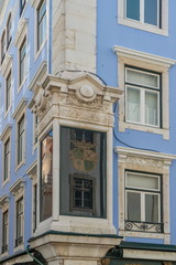 Naklejka premium Fragment of Art Nouveau architecture style of Lisbon city