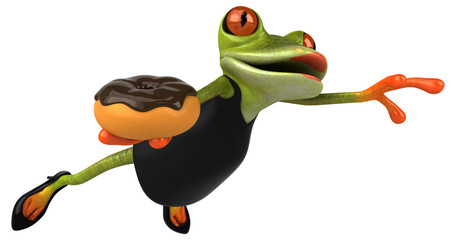 Fun frog - 3D Illustration