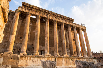 Fototapeta premium Roman ruins of ancient Heliopolis. Baalbek, Bekaa Valley, Lebanon.