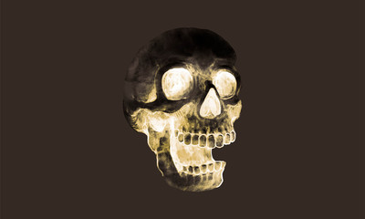 Illustration of a skull icon vector for Halloween