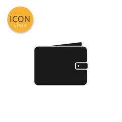 Wallet icon isolated flat style.