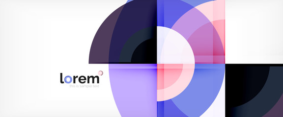 Circle abstract background, geometric modern design template