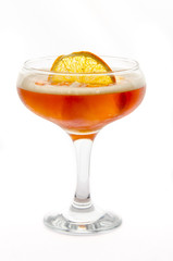 cocktail soft and long-drinks in front of white background