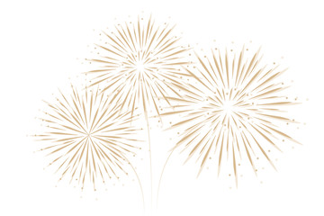 firework isolated on white background vector illustration EPS10 - obrazy, fototapety, plakaty