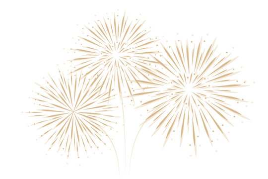 firework isolated on white background vector illustration EPS10