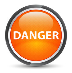 Danger galaxy orange round button
