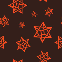 Seamless pattern with Merkaba for your design