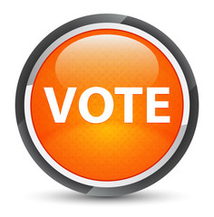 Vote galaxy orange round button