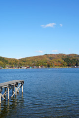 秋の野尻湖