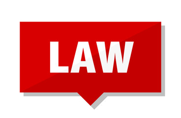 Obraz premium law red tag