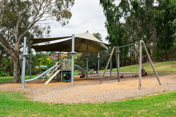 Obraz na płótnie Canvas Suburban playground in Templestowe in Melbourne, Australia
