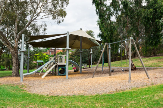 Suburban playground in Templestowe in Melbourne, Australia