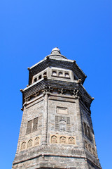 Stupas landscape architecture in Panshan Mountain scenic spot, china
